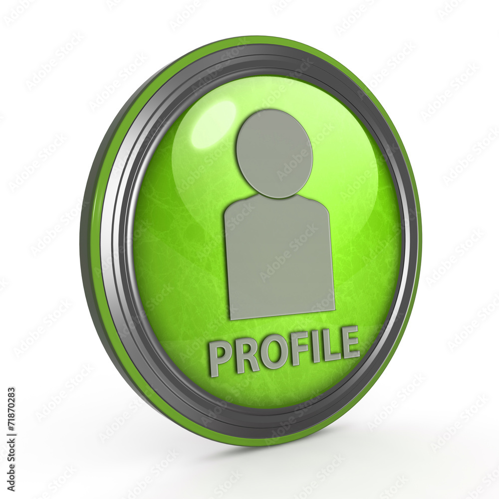 Profile circular icon on white background Profile circular icon on white background