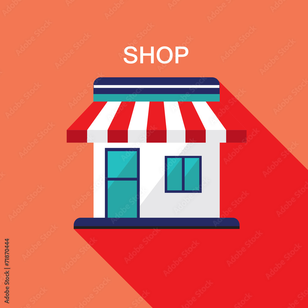 Shop Front. Shopping business concept Shop Front. Shopping business concept
