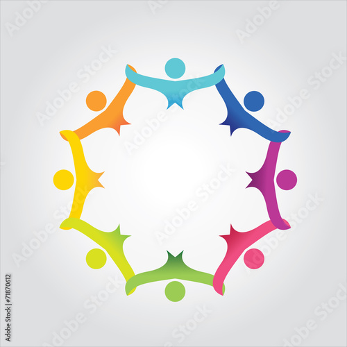 people in social community celebrating success,togetherness