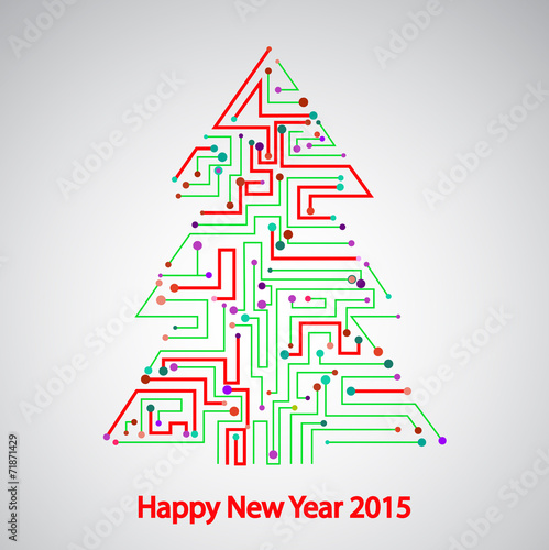 Circuit board, Tree for the new year