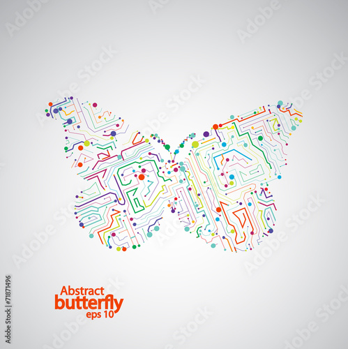 Circuit board butterfly eps 10
