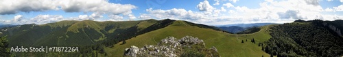 Panorama northern viev from Kralova skala in Velka Fatra