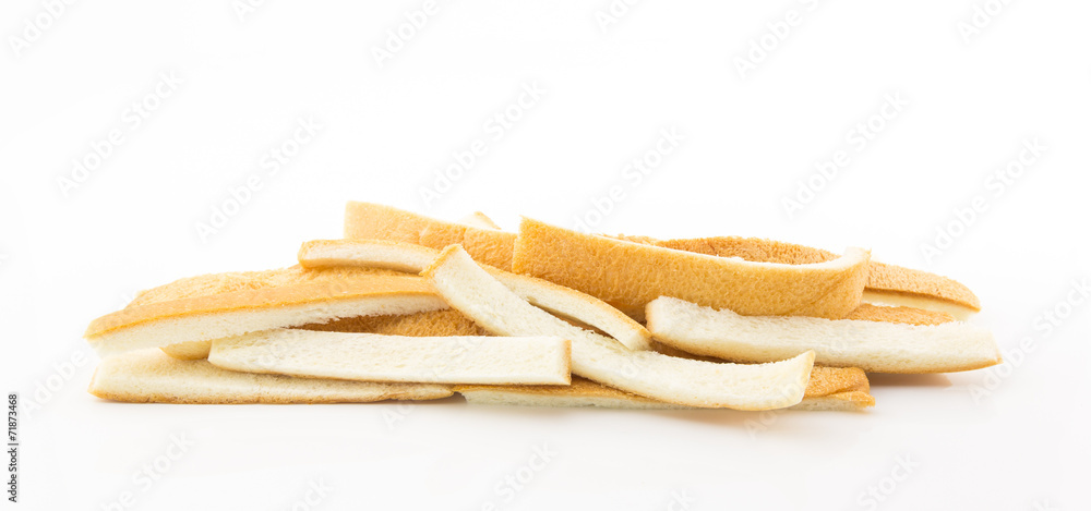 Sliced edge of bread Sliced edge of bread