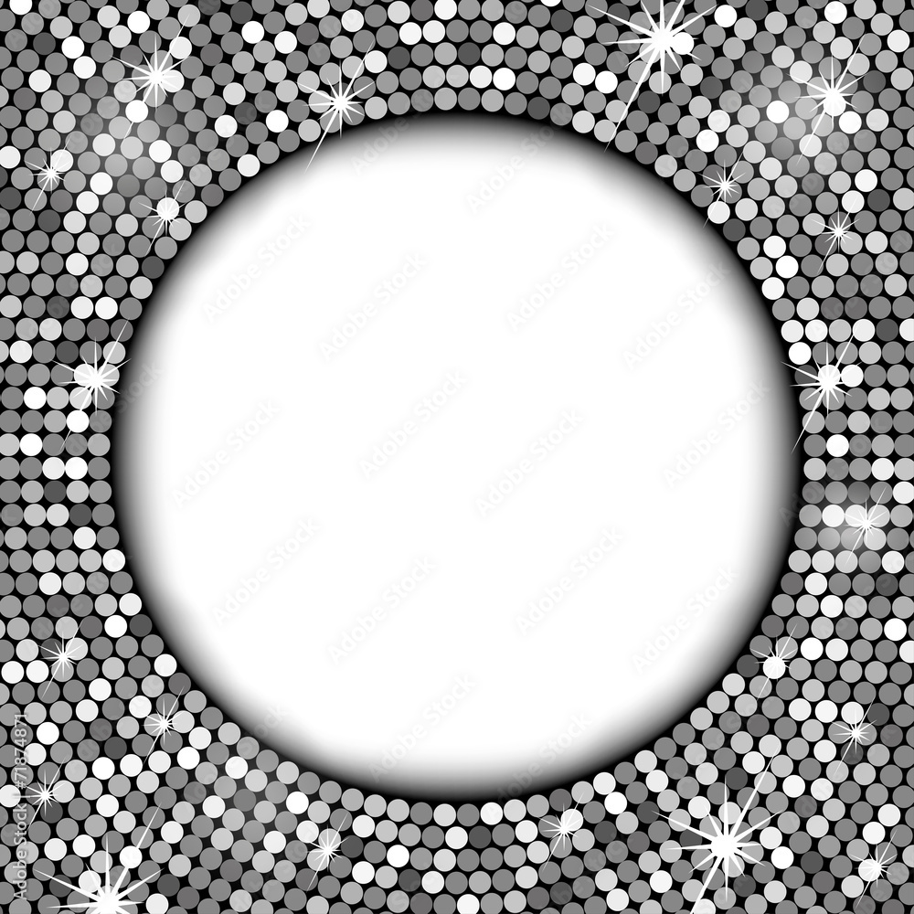 Silver frame with space for your text Silver frame with space for your text