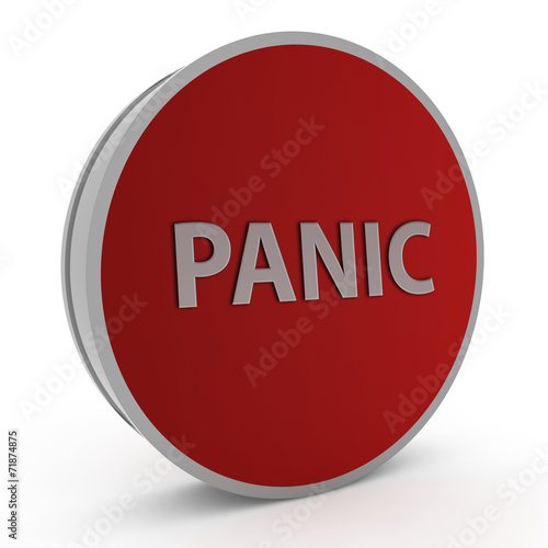 Free Download panic circular icon on white background - GFXLoad