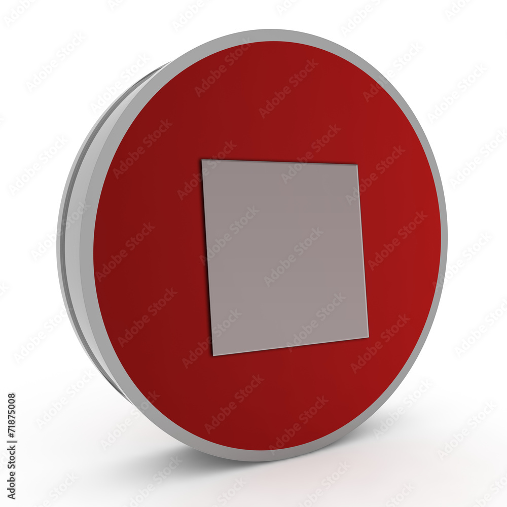 stop circular icon on white background stop circular icon on white background