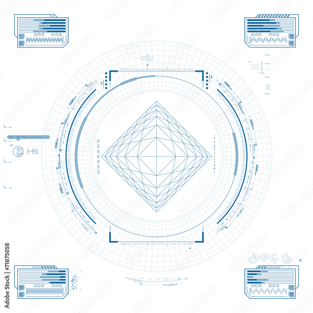 Obraz premium Futuristic graphic user interface