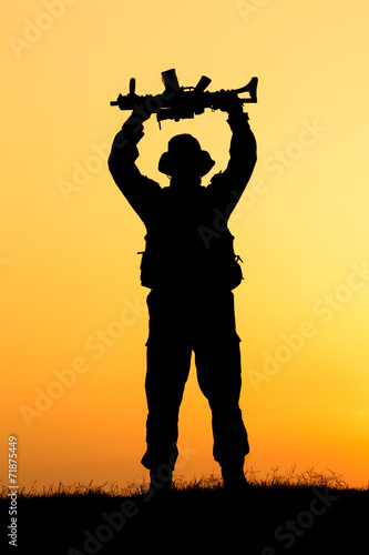фотографія Soldier silhouette