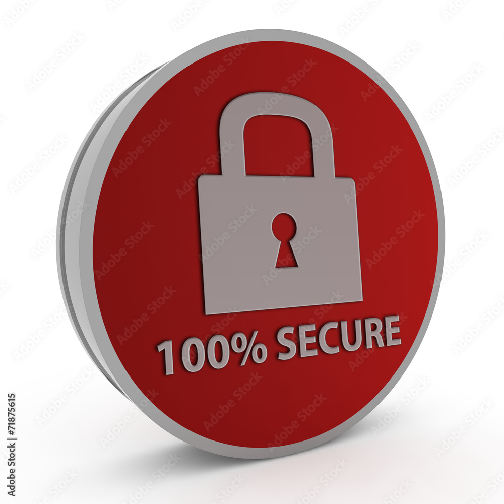 Lock circular icon on white background Lock circular icon on white background