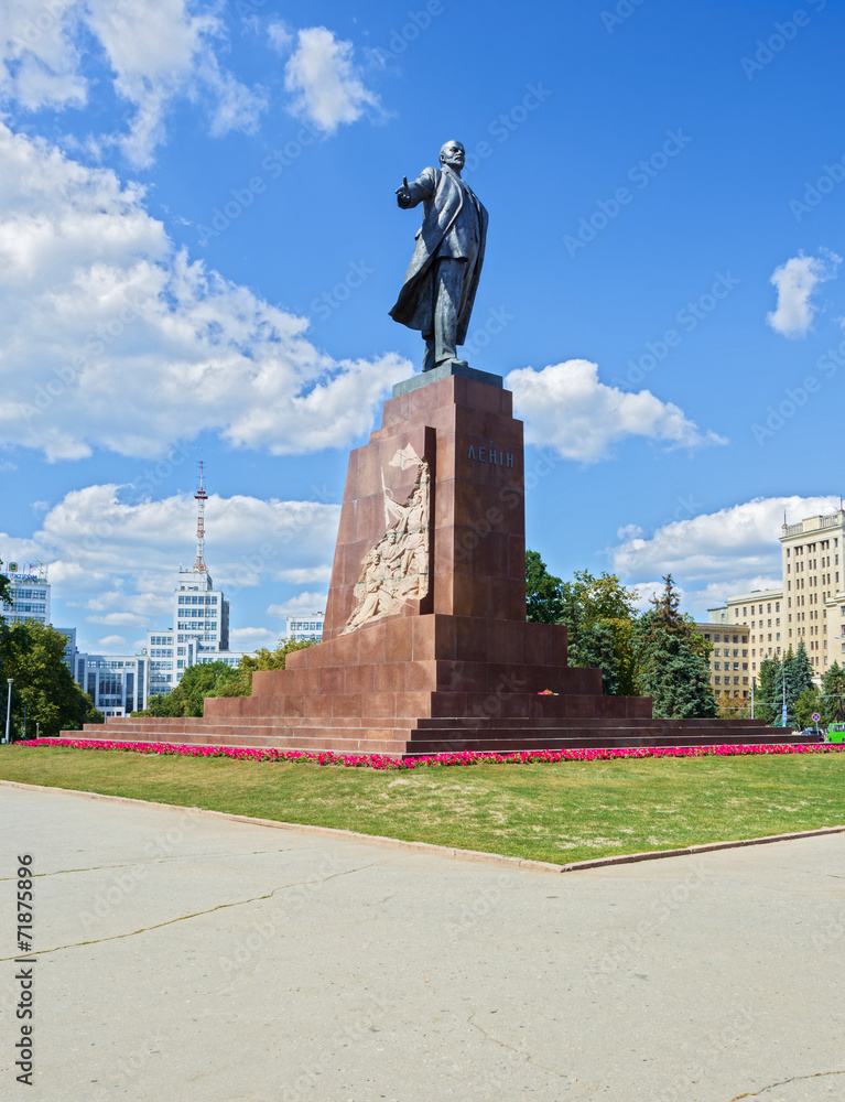 monument to Lenin in Kharkov. Ukraine.