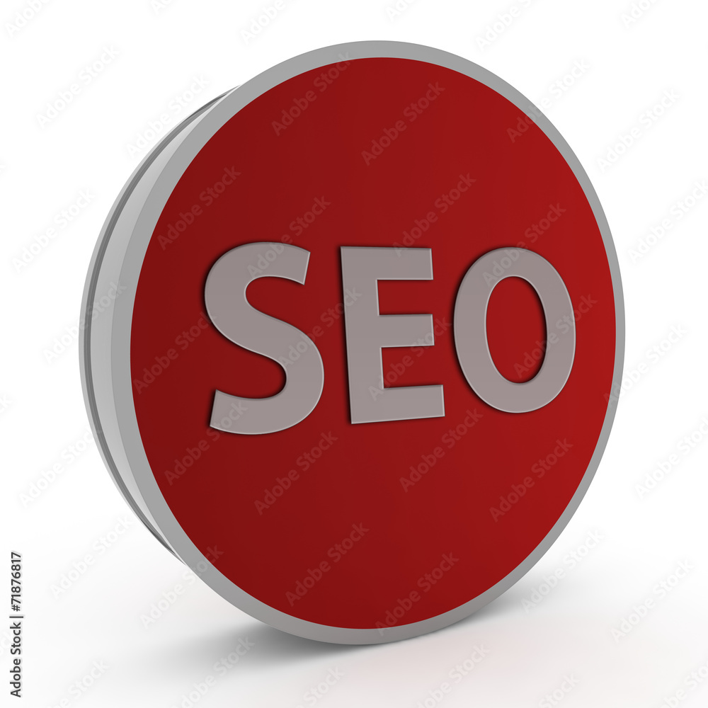 Seo circular icon on white background Seo circular icon on white background