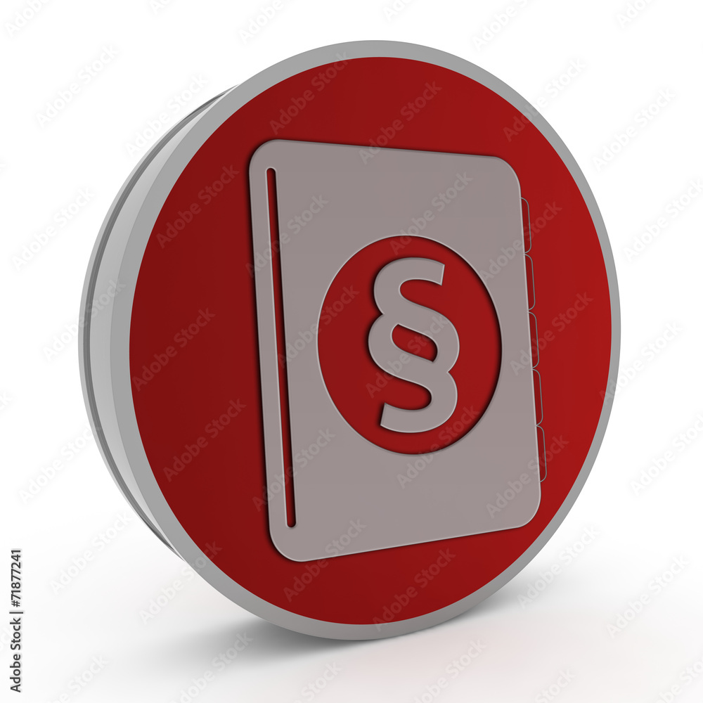 Law circular icon on white background Law circular icon on white background