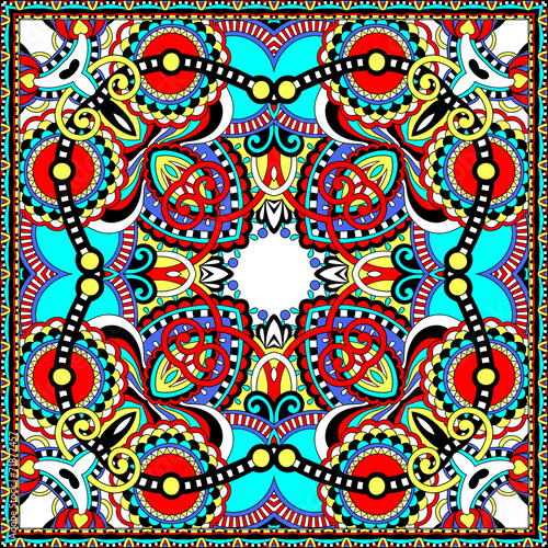 Traditional ornamental floral paisley bandanna