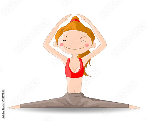 Yoga Hands Up Position
