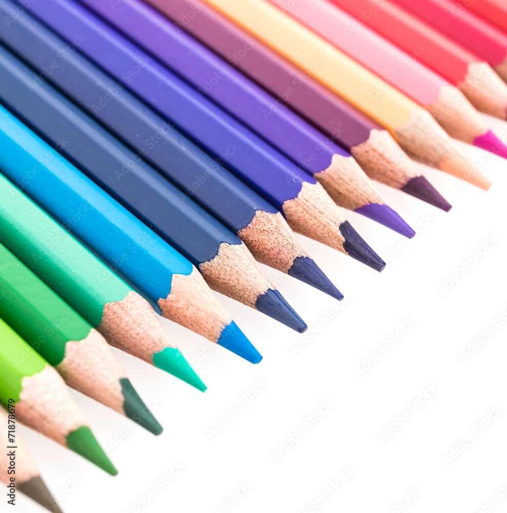 Obraz premium Color pencil isolated on white background