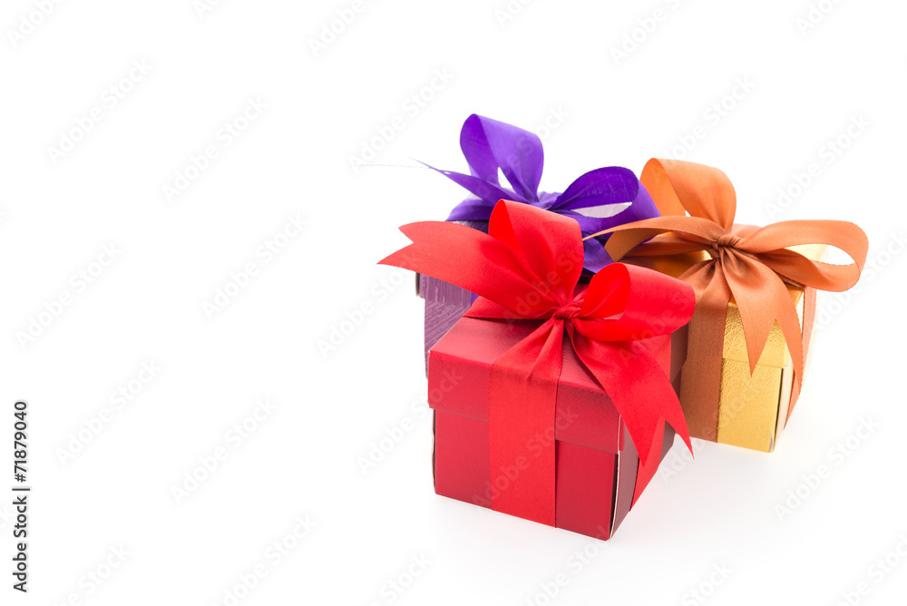 Obraz premium Gift box isolated on white background