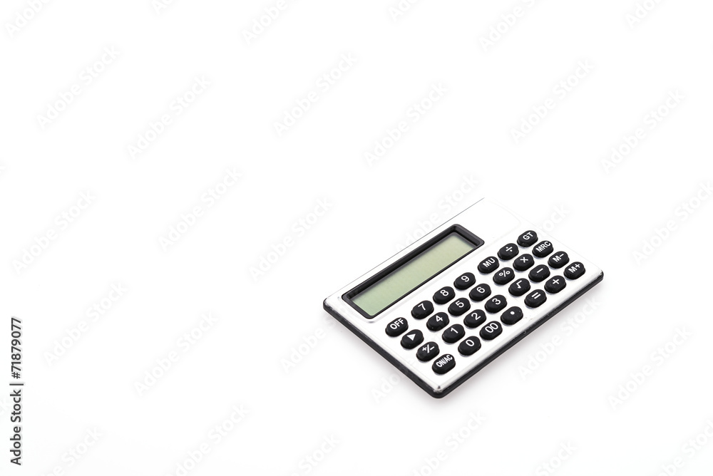 Calculator isolated on white background Calculator isolated on white background