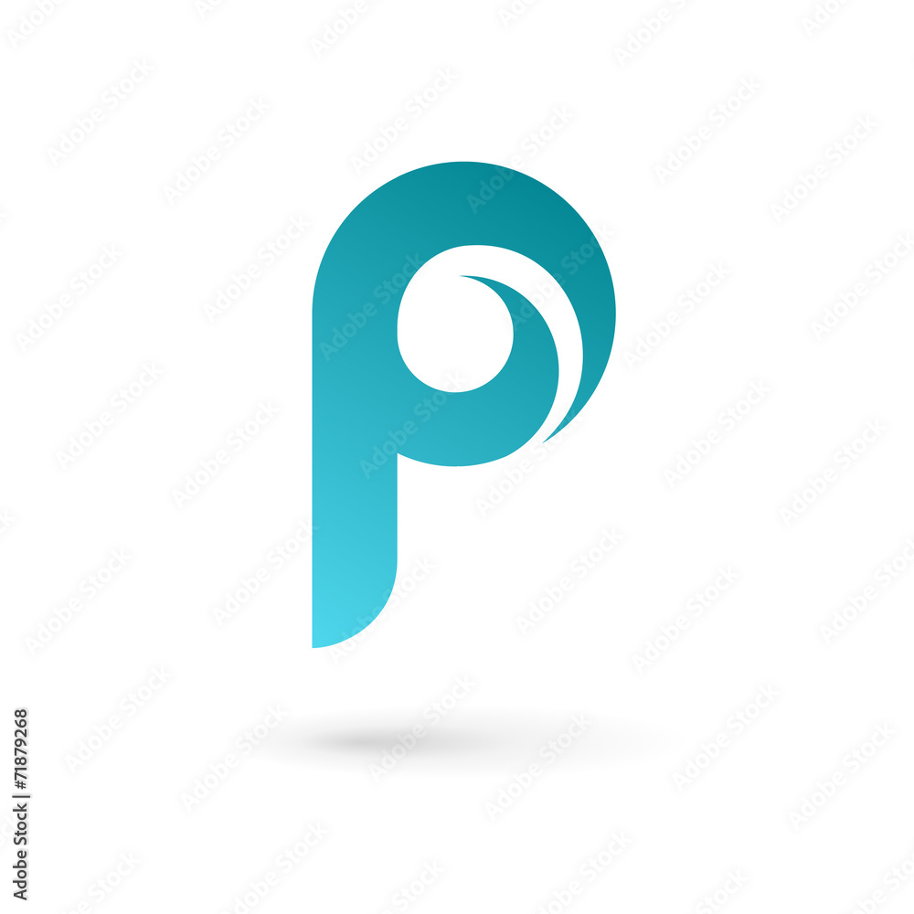 Letter P logo icon design template elements Letter P logo icon design template elements
