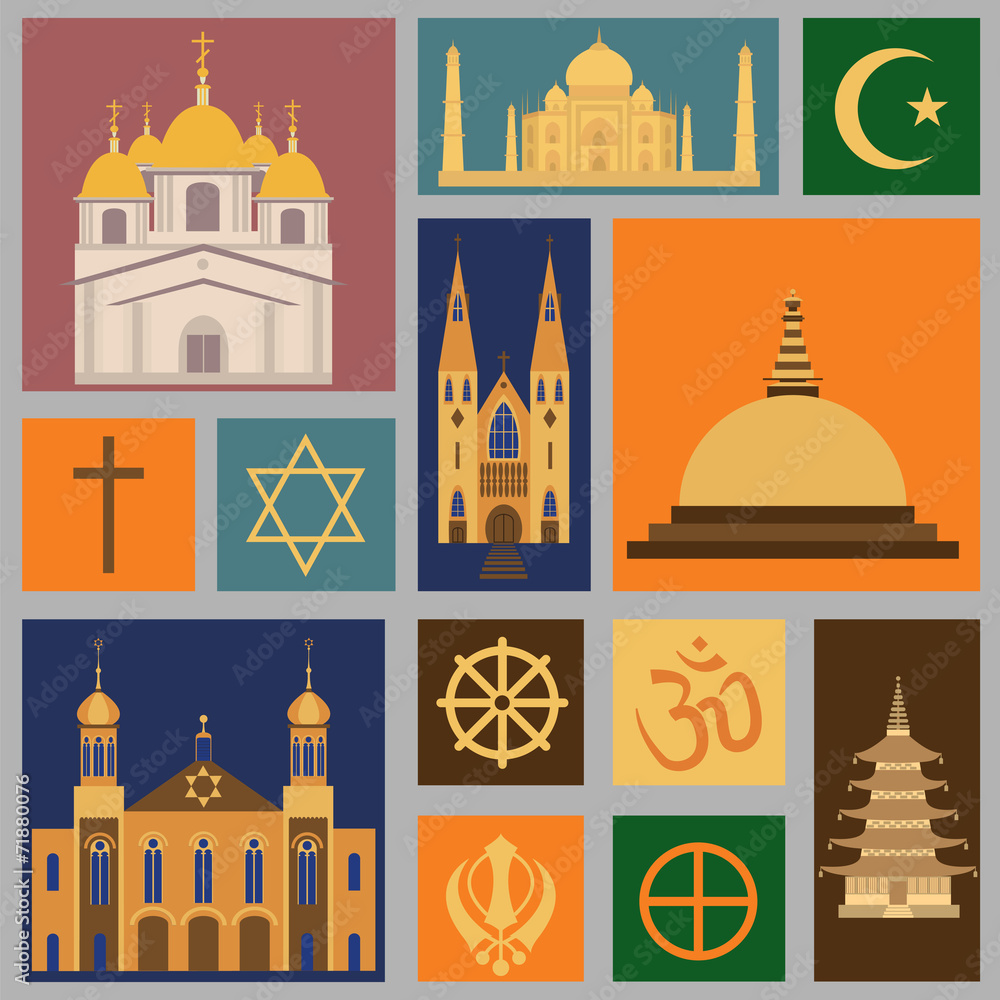 Фотография Religion icon set