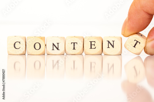 Content spelled with dice letters