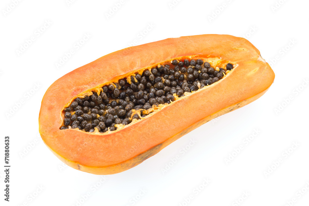 Papaya isolated on white Papaya isolated on white
