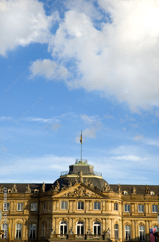 Fototapeta premium Neues Schloss - Stuttgart