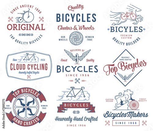 Bicycle Builder set 1 Colored
