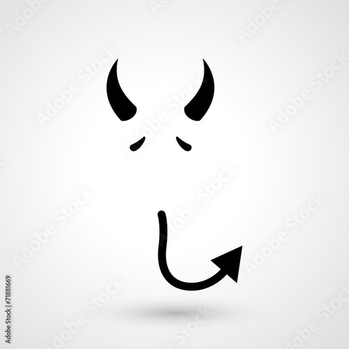 devil icon vector