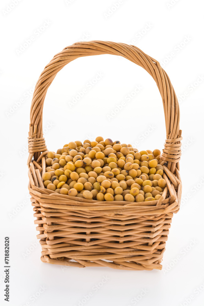 Soybean isolated on white background Soybean isolated on white background