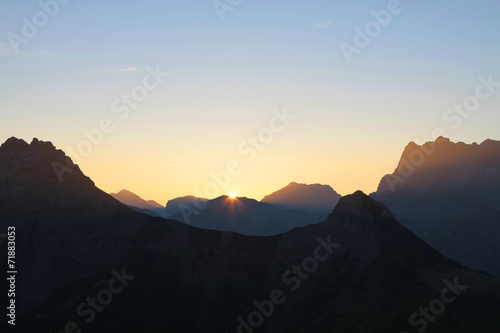 Sonnenaufgang im Karwendelgebirge