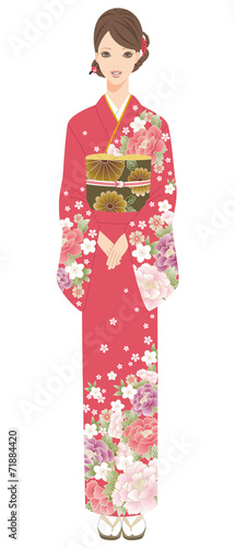 着物姿の女性