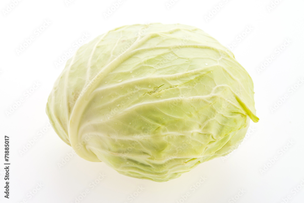 Cabbage isolated on white background Cabbage isolated on white background