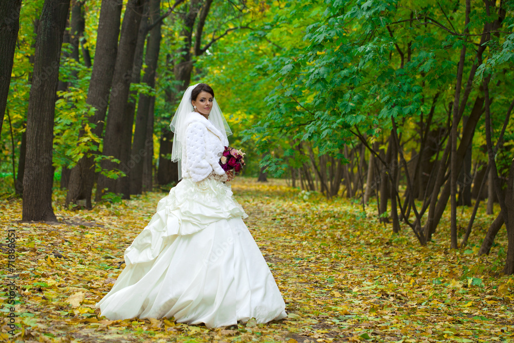 Portrait of a beautiful smiling bride Portrait of a beautiful smiling bride