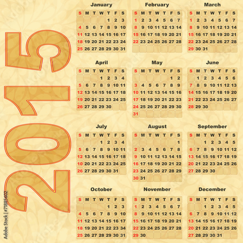 Calendar 2015