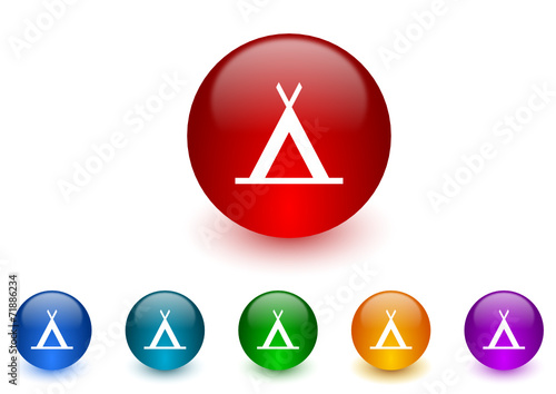 tant colorful vector icons set