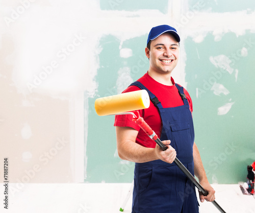 Painter at work