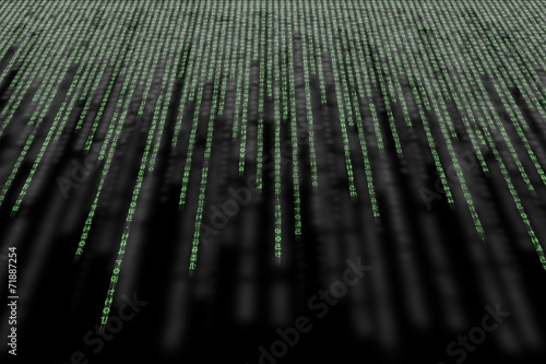 green matrix background computer generated