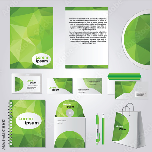 Corporate identity design vector