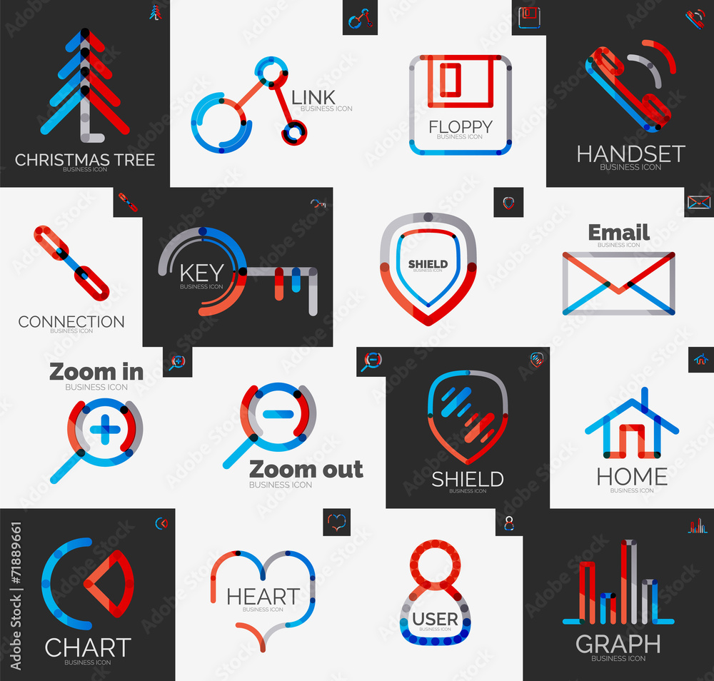 Abstract company logo vector collection Abstract company logo vector collection