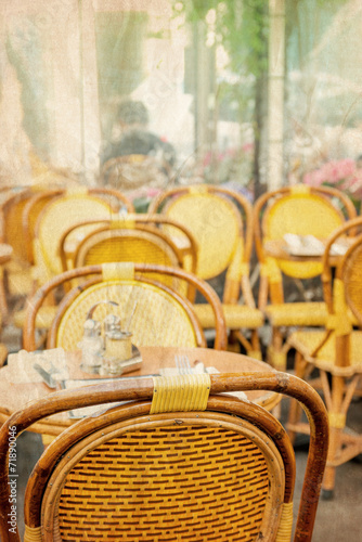 old-fashioned Cafe terrace
