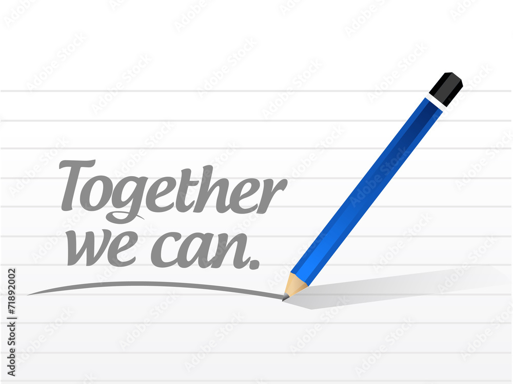 together we can message illustration together we can message illustration