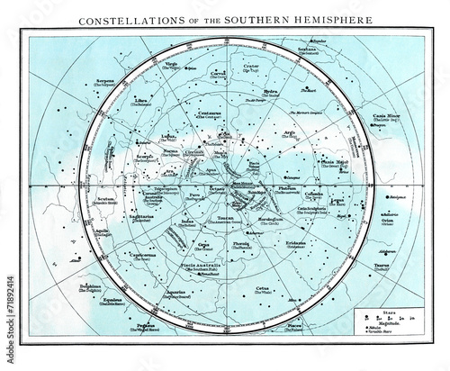 Constellation Southern Hemisphere circa 1895