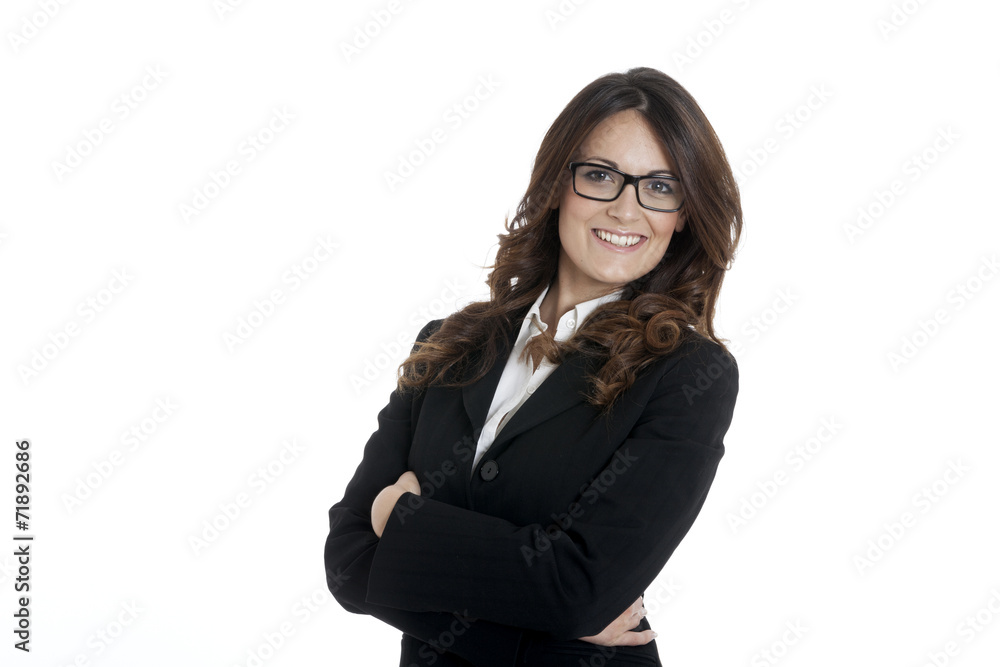 Portrait of a young attractive business woman