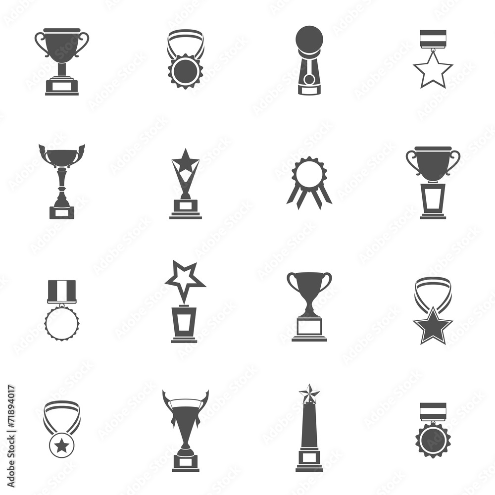 Trophy Icons Set Trophy Icons Set