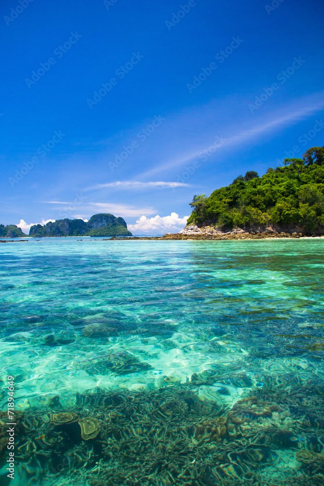 Fototapeta premium Lagoon Seascape Peaceful Wallpaper