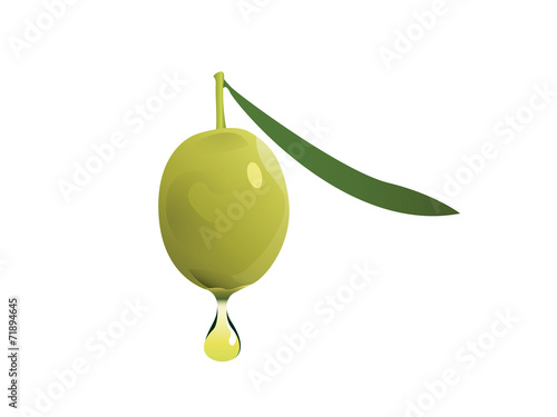 Green olive oil