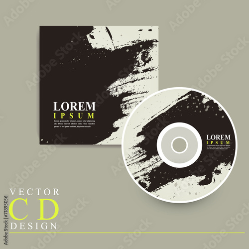 abstract Chinese calligraphy design for CD cover