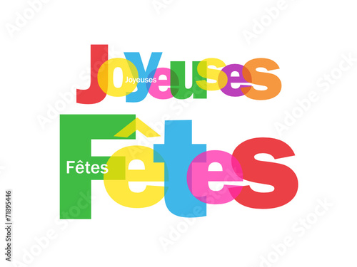 Carte "JOYEUSES FETES" (2015 joyeux noël meilleurs voeux)
