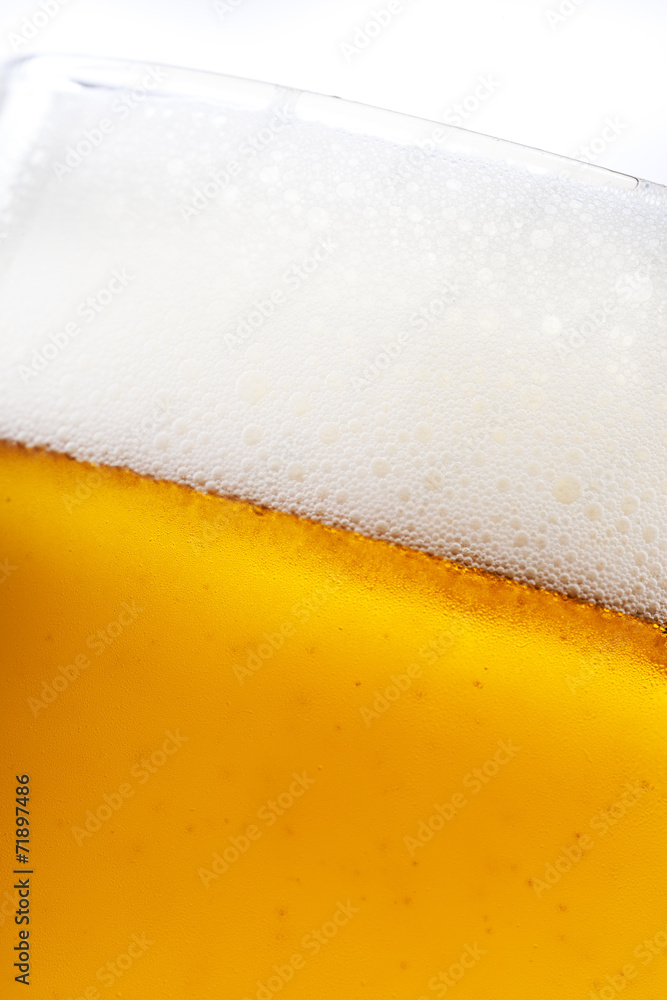 Beer bubbles in the high magnification and close-up Beer bubbles in the high magnification and close-up