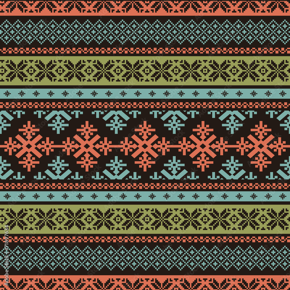 Traditional knitted background